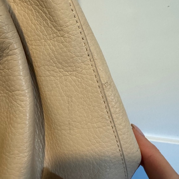 J. Crew Pink Leather Bucket Bag Tassel Enclosure crossbody - Picture 3 of 10